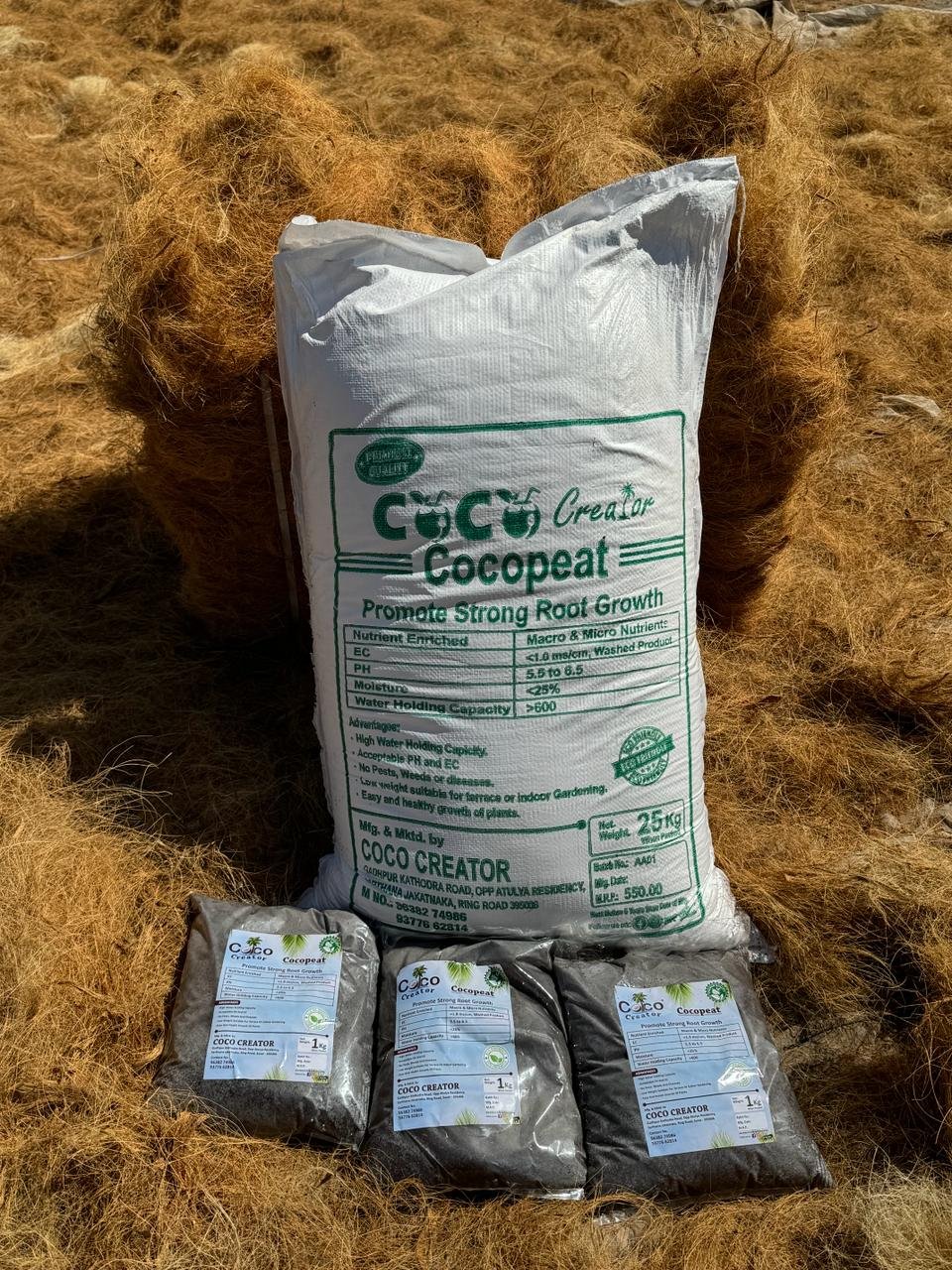 Bags of cocopeat